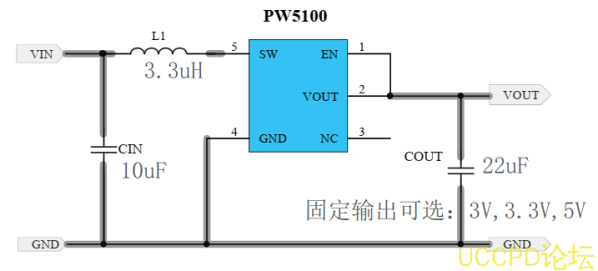 1.2V轉3.3V芯片電路圖，超簡電路