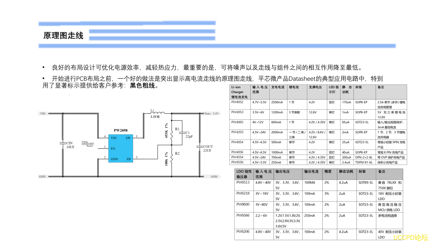 5V降压3.3V电路设计PW2058