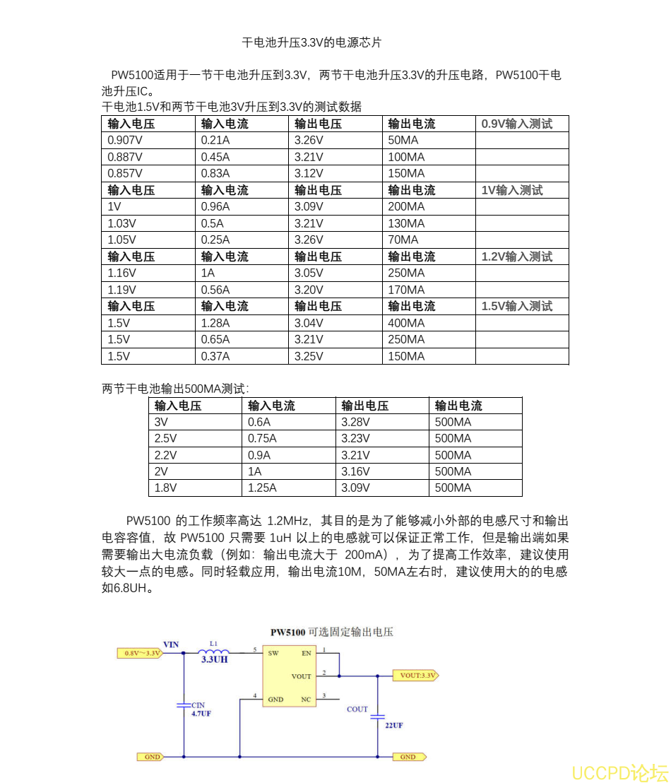 榦電池陞壓3.3V的電源芯片