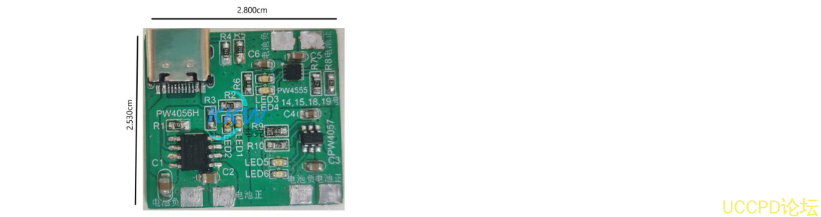 USB C 輸入的電路闆 PCB，可用於便捷充電設備等。 牠可以充電 3.7V/3.8V 的鋰電 池組，可以多併或單串連接， 併且可選充滿 4.35V（ 12 號闆） /4.2V（ 13 號闆）。