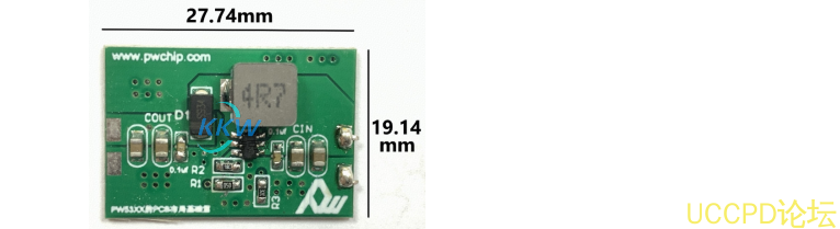 锂电池升压 5V1A 电路板， PW5300A