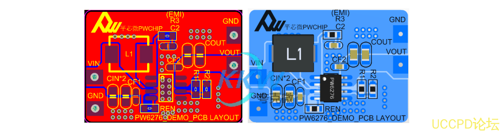 鋰電池陞壓 5V2.4A 電路闆， PW6276