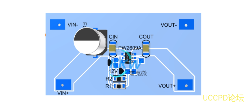 36V 耐压的输入过压保护关闭模板 PW2609A， 6.1V， 12V 保护点