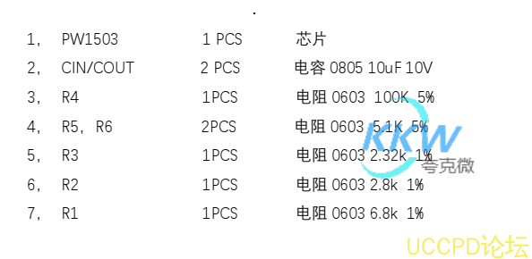 5V 輸入 USB 限流芯片模闆 PW1503， 1A-3A 溫度低，輸齣短路保護