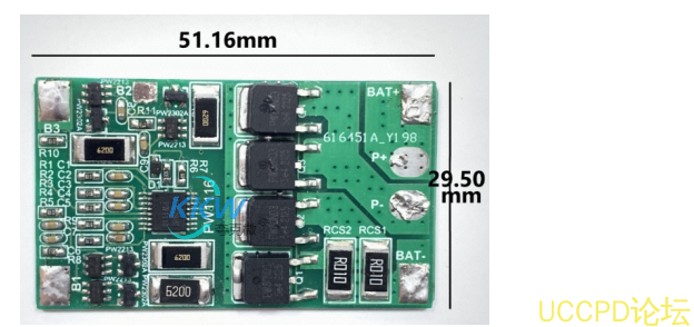 四节串联锂电池保护方案板， 20A 过流，带电池均衡电路