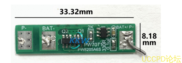 單節 3.2V 磷痠鐵鋰電池保護方案闆， 4A 過流